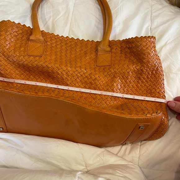 Beautiful genuine leather Pons Quintana orange handbag. - Picture 12 of 15